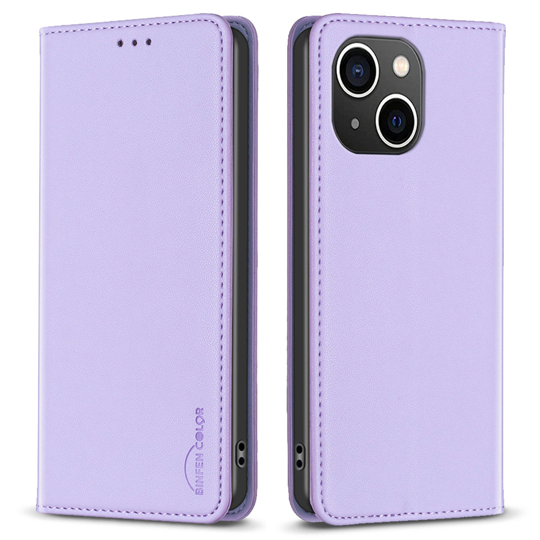 BINFEN COLOR BF18 For iPhone 15 PU Leather Card Holder Cover Flip Stand Phone Case BINFEN COLOR BF18 For iPhone 15 PU Leather Card Holder Cover Flip Stand Phone Case